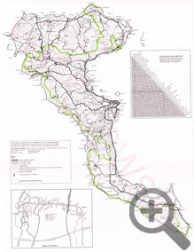 Μονοπάτια Κέρκυρας - Χάρτης